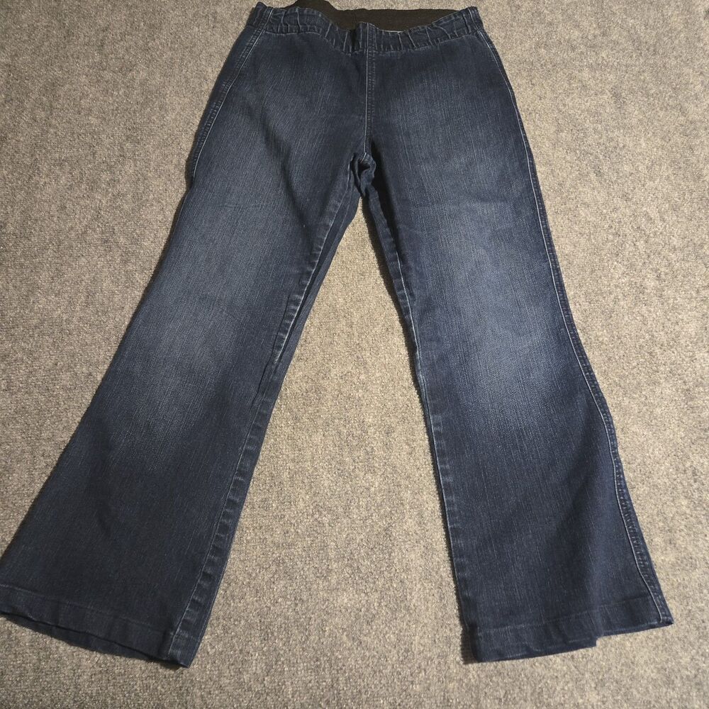 Miraclebody Jeans Womens 10  Blue Pull On Bootcut Stretch Elastic Waist